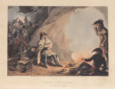 ?Bivuak i Pyreneene, natten før slaget?, 1813 av James Atkinson