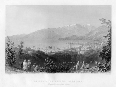 Beirut, den gamle forlovelsen, Syria, 1841. av James B. Allen