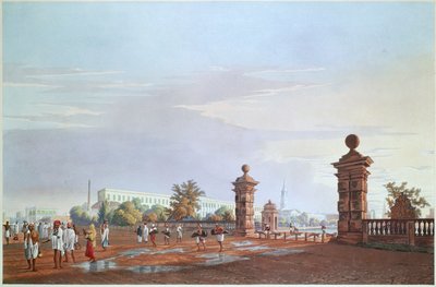 Tank Square fra Vesten, gravert av Robert Havell, pub. 1824 av James Baillie after Fraser