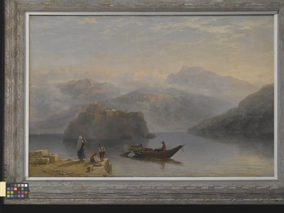 Lago Maggiore (?) (olje på lerret) av James Baker Pyne