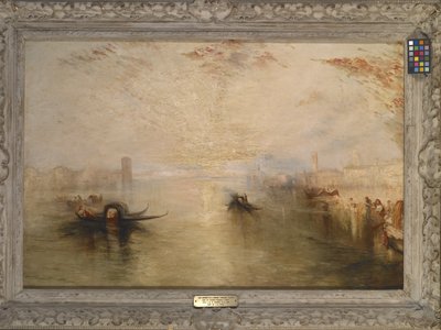 San Benedetto ser mot Fusina (After Turner) (olje på lerret) av James Baker Pyne