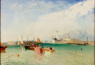 The Harbour, Littlehampton, 1851 av James Baker Pyne
