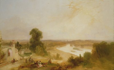 Utsikt over Themsen fra Richmond Hill, 1835 av James Baker Pyne