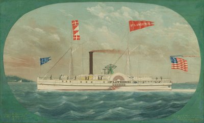 Dampskip St. Lawrence, 1850. av James Bard