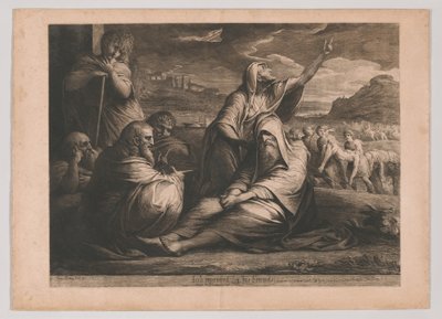 Job irettesatt av vennene sine av James Barry