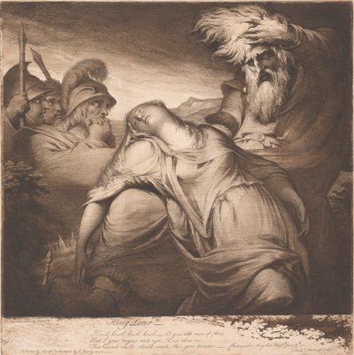 Kong Lear og Cordelia av James Barry