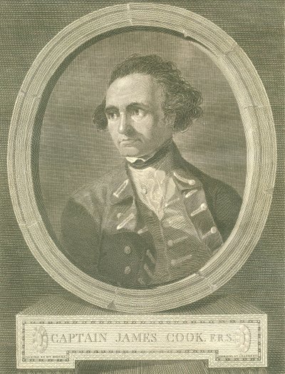 Portrett av kaptein James Cook, 1777 av James Basire