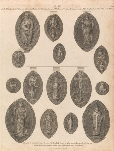 Seals of Whalley Abbey av James Basire