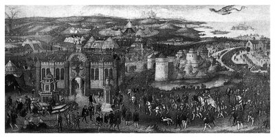 The Field Of The Cloth Of Gold, 1520, 1896. av James Basire I