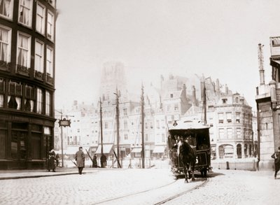 Hestetrukket trikk, Rotterdam, 1898. av James Batkin