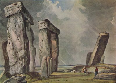 Stonehenge, Wiltshire, c1830, 1946 av James Bridges