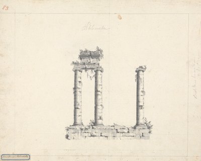 Det joniske tempel Ptolmeta av James Bruce