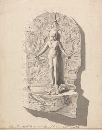 No.1 En tabell over hieroglyfer funnet i Axum av James Bruce