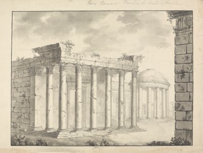 Uidentifisert tempel Faustana (?) av James Bruce