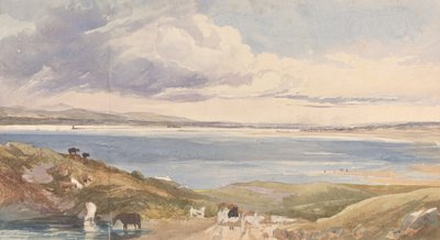 Landskap ved kysten med vei i forgrunnen. av James Bulwer