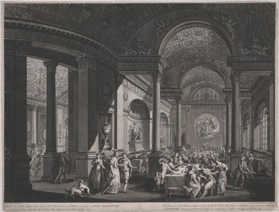 Fete Champetre, 9. juni 1774 (innsiden av nattverdsrommet) av James Caldwall