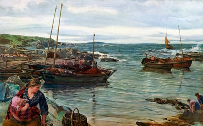 Hjem med tidevannet, 1880, 1912. av James Clarke Hook