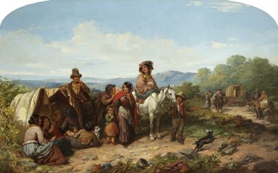The Breaking Up of the Camp (olje på lerret) av James Curnock
