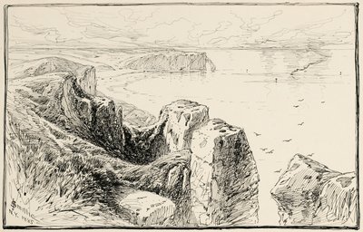 Cliffs of Normandie, nær Etretat av James David Smillie