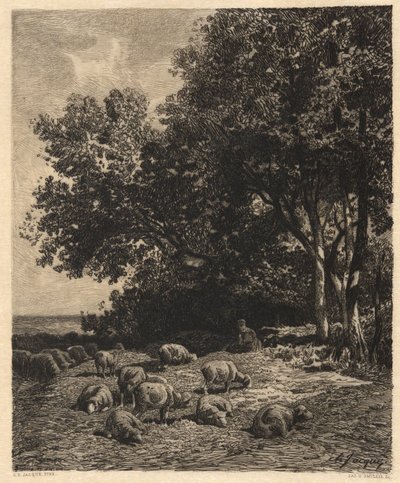 Landskap og sauer av James David Smillie
