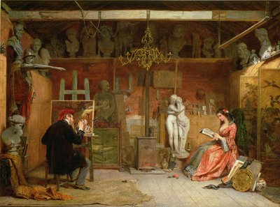 Kunstnerens studio av James Digman Wingfield