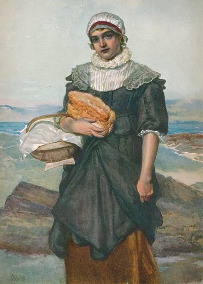 En fransk fiskerjente, c1890, 1906. av James Dromgole Linton