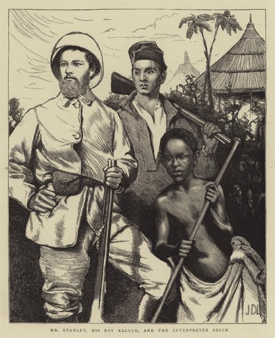 Mr Stanley, gutten hans Kalulu og tolken Selim av James Dromgole Linton