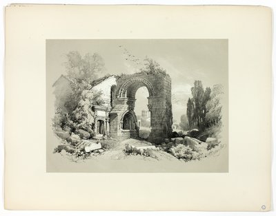 Aliscamps, W. Arles, fra Picturesque Selections av James Duffield Harding
