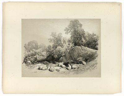 Bettws, N. Wales, fra Picturesque Selections av James Duffield Harding