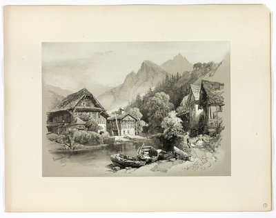 Brunnen, fra Picturesque Selections av James Duffield Harding
