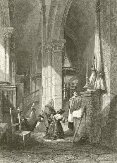 Polignac kirke, Auvergne av James Duffield Harding
