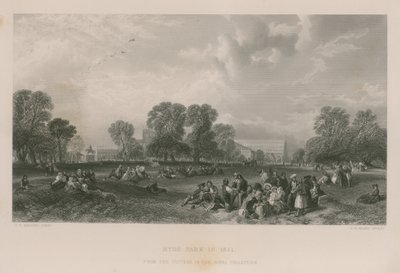 Hyde Park i 1851 av James Duffield Harding