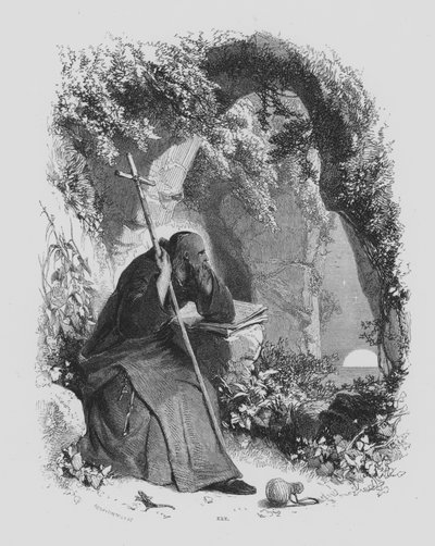 John Milton, Il Penseroso (gravering) av James Duffield Harding