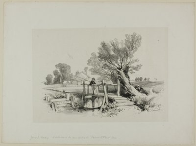 Landskap med guttefiske av James Duffield Harding