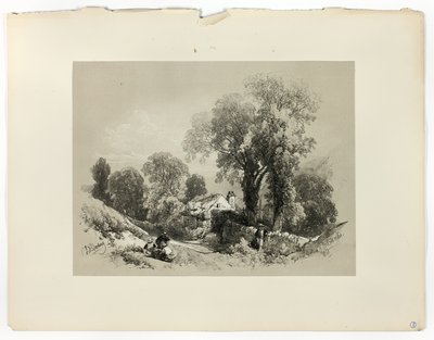Nær Betws y Coed, IN. Wales, fra Picturesque Selections av James Duffield Harding