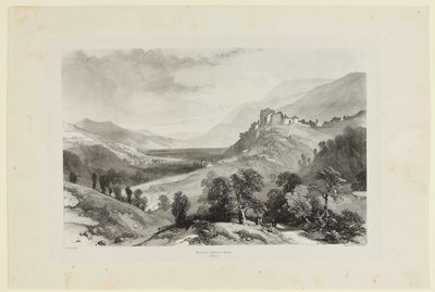 Pontcharra, Château de Bayard av James Duffield Harding