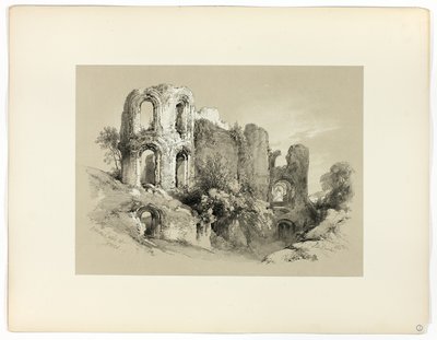 Roman Baths at Treves, fra Picturesque Selections av James Duffield Harding