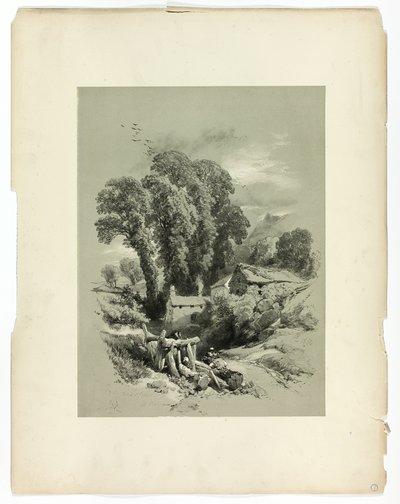 Row W. Trefriw, Wales, fra Picturesque Selections av James Duffield Harding