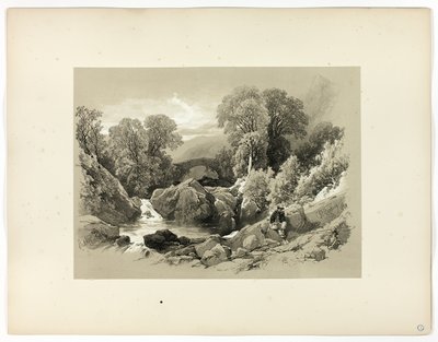 Sledde Bridge, fra Picturesque Selections av James Duffield Harding