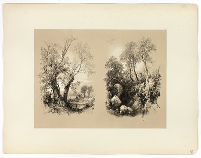 South Brent, fra Picturesque Selections av James Duffield Harding