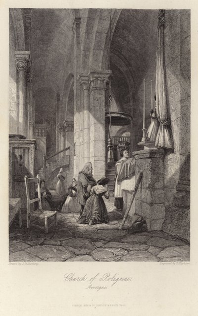 Polignac-kirken i Auvergne av James Duffield Harding
