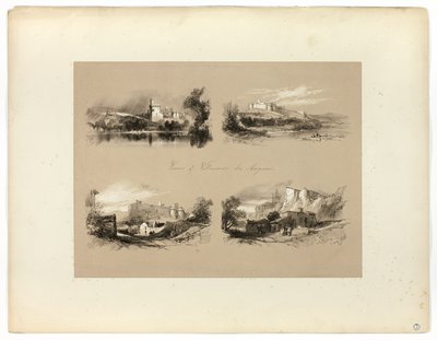 Utsikt over Villeneuve les Avignon, fra pittoreske utvalg av James Duffield Harding