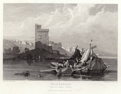 Villeneuve fra Rhone av James Duffield Harding