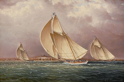 Seiling i Boston havn av James E. Buttersworth