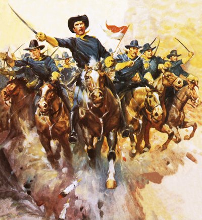 Angrep på det amerikanske kavaleriet av James Edwin McConnell