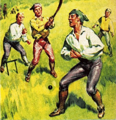 Tidlig cricket med to stubber av James Edwin McConnell