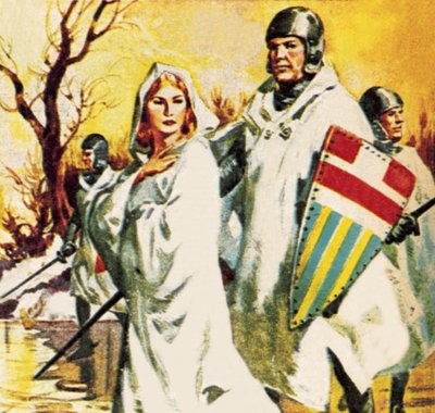 Matilda rømmer i snøen kledd i hvitt av James Edwin McConnell