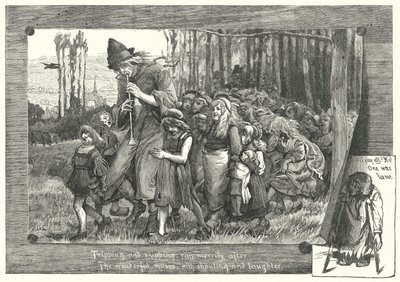 The Pied Piper of Hamelin (gravering) av James Elder Christie