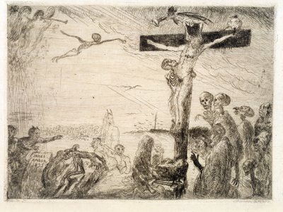 Kristus plaget av djevler av James Ensor