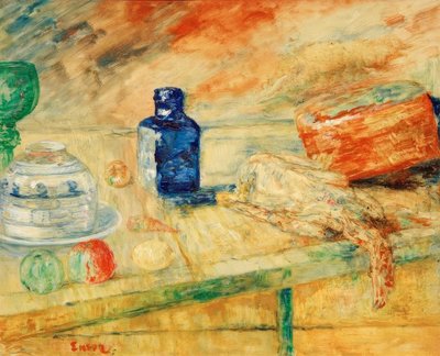 Den blå flasken av James Sidney Ensor